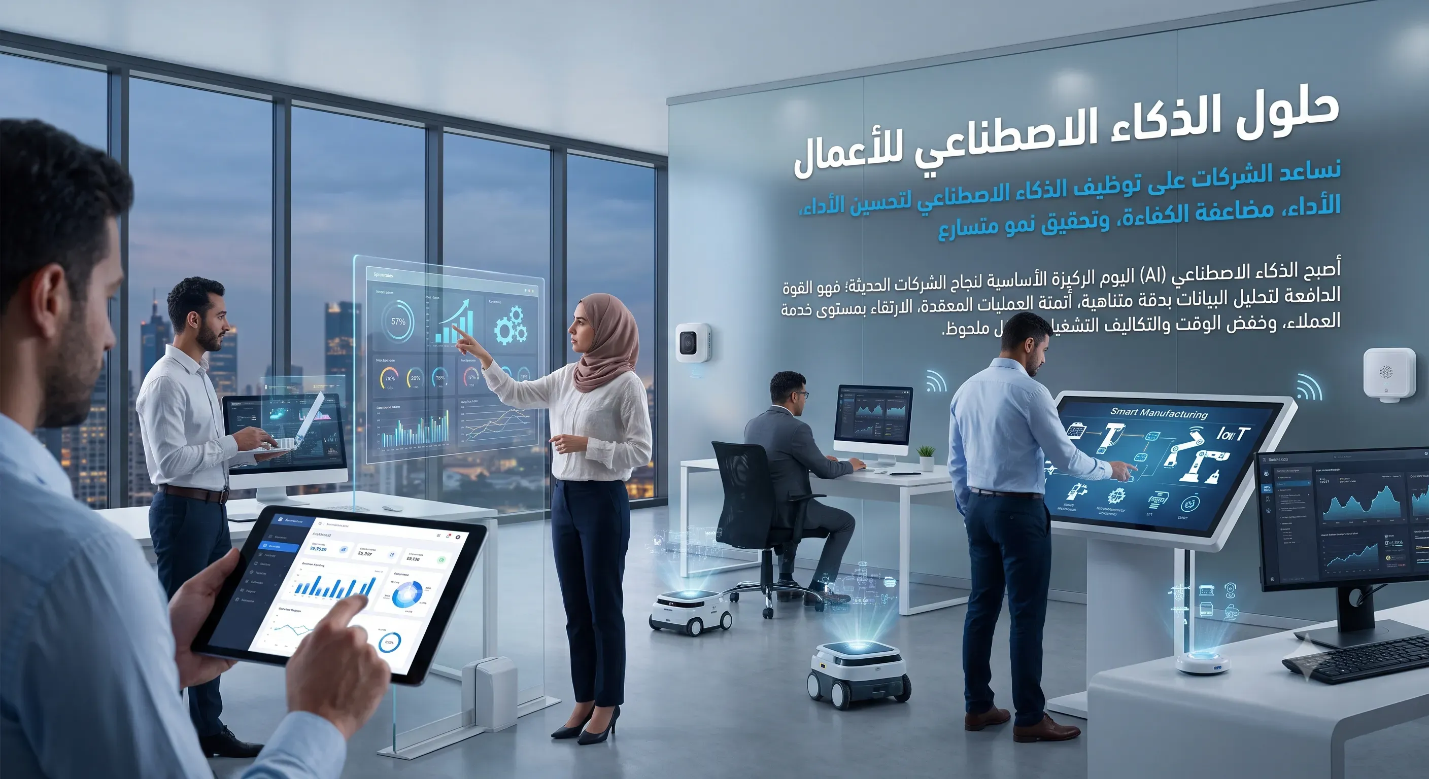 حلول الذكاء الاصطناعي للأعمال